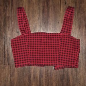 ❤️Red Gingham crop top❤️